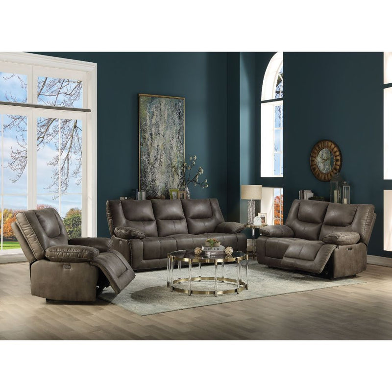 Harumi - Sofa - Gray Leather-Aire