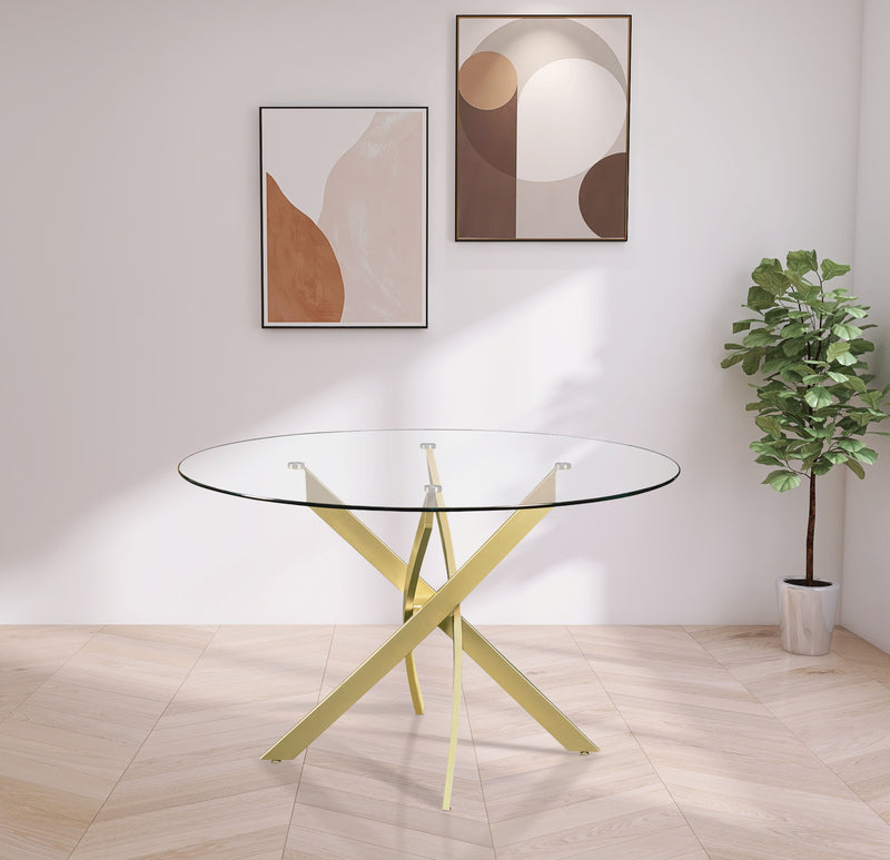 Xander - Dining Table - Gold