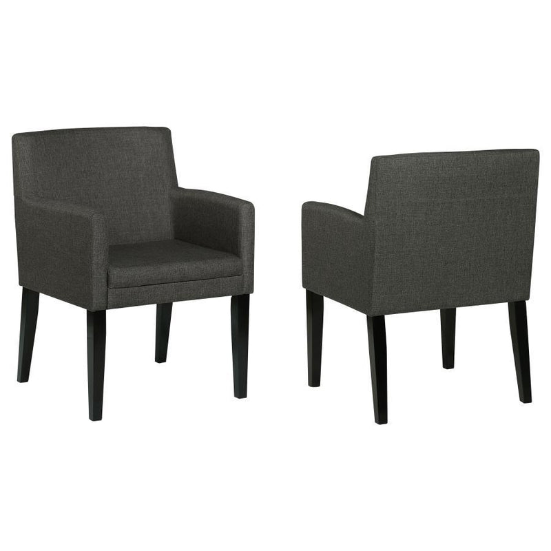 Catherine - Upholstered Dining Arm Chair (Set of 2) - Gray