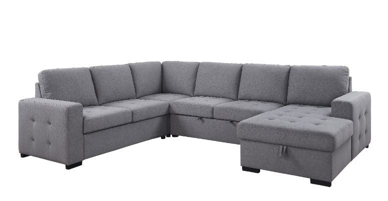 Nardo - Sectional Sofa - Gray Fabric