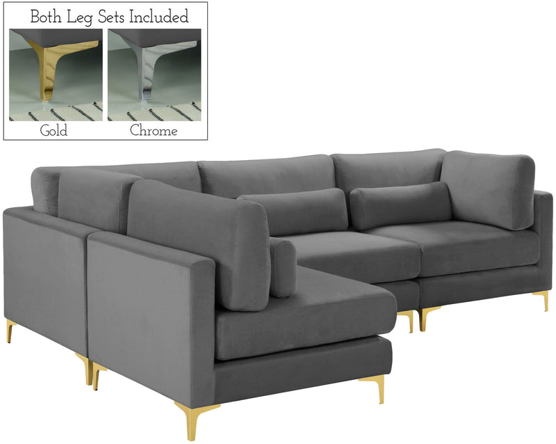 Julia - Modular Sectional 4 Piece - Gray